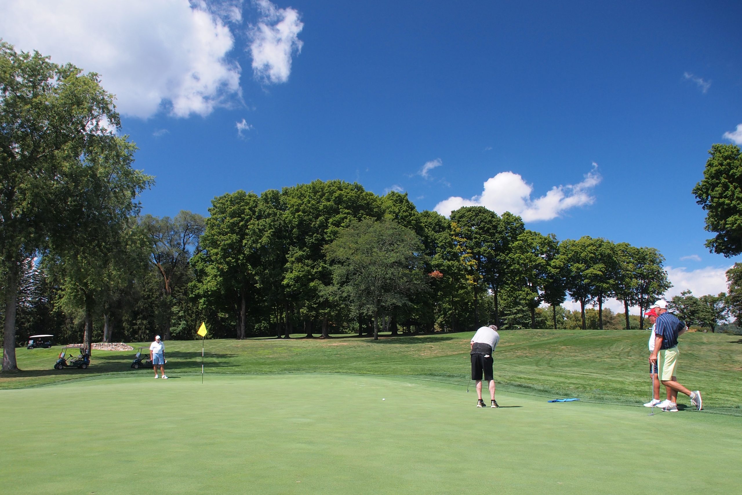 Golfers play on Saucon Valley's Old Course