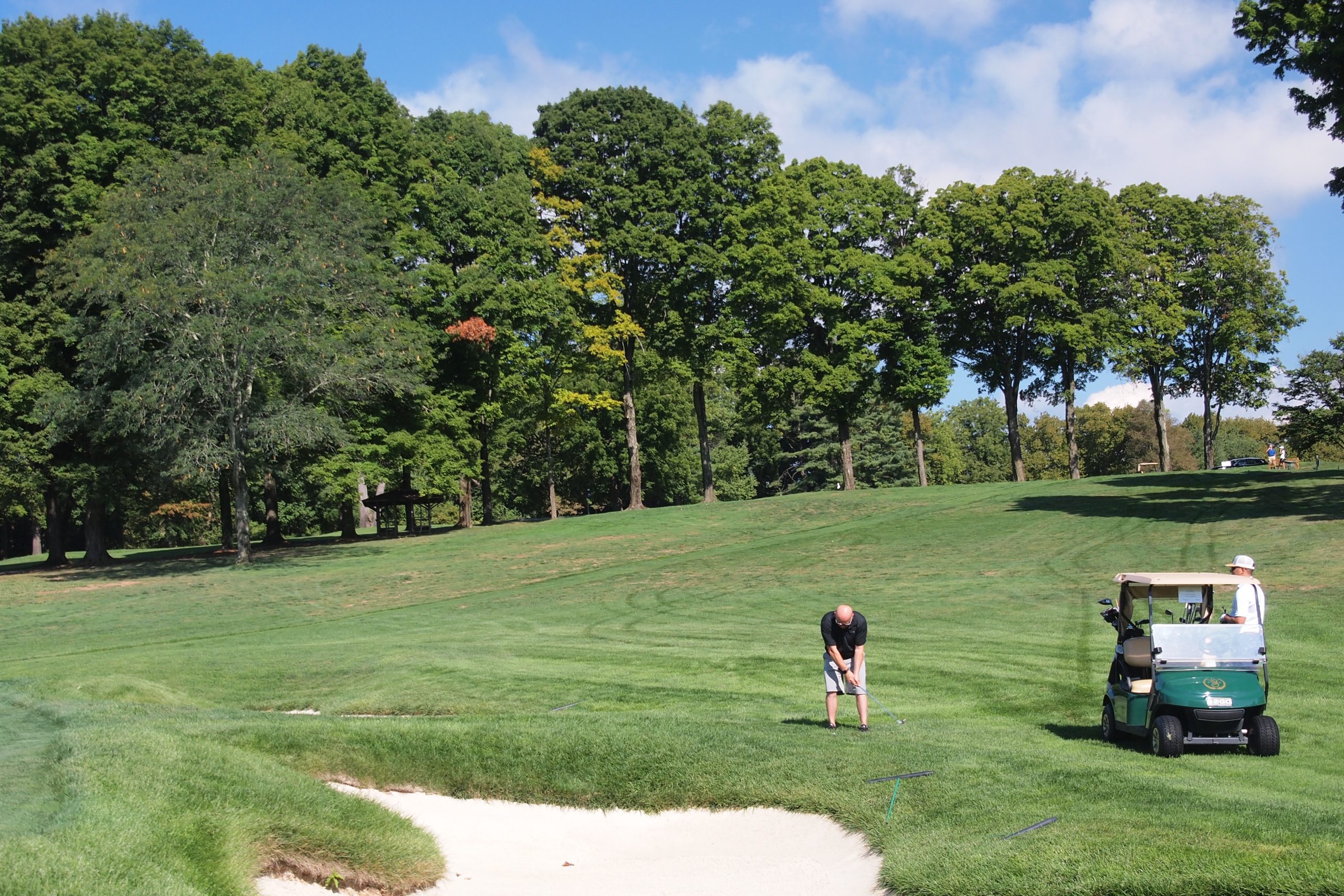 Golfer plays on Saucon Valley's Old Course